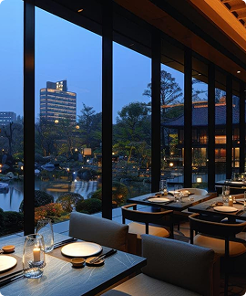 evening city view